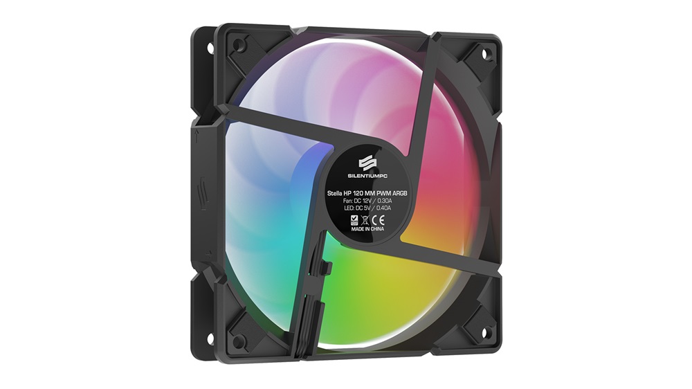 SilentiumPC 120mm Stella HP ARGB 120 PWM Kit ház hűtőventilátor