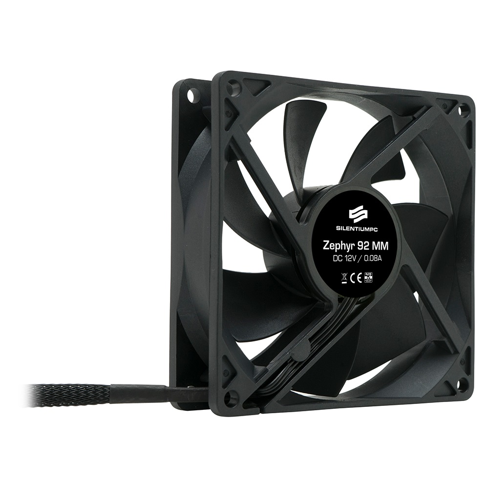 SilentiumPC 92mm Zephyr 92 ház hűtőventilátor
