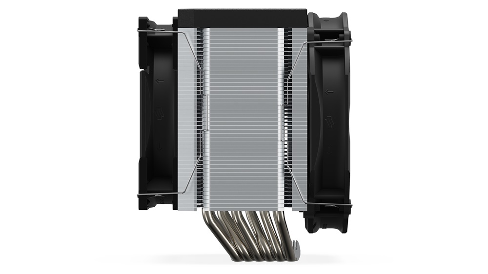 SilentiumPC Fortis 5 Dual Fan 140mm és 120mm Fekete processzor hűtő
