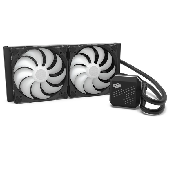 SilentiumPC Navis EVO ARGB 280 140mm Fekete vízhűtéses processzor hűtő