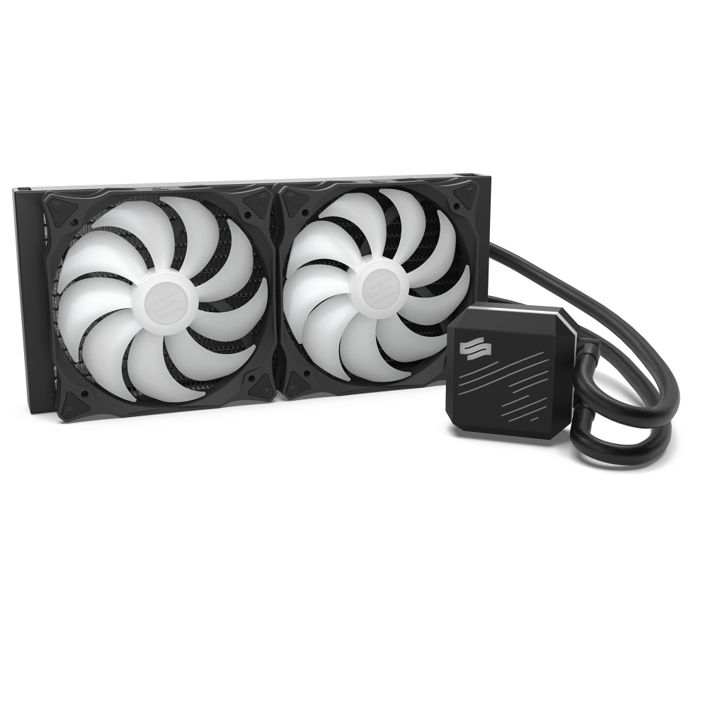 SilentiumPC Navis EVO ARGB 280 140mm Fekete vízhűtéses processzor hűtő
