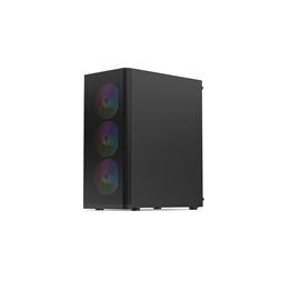 SilentiumPC Ventum VT2 EVO TG ARGB Fekete (Táp nélküli) ablakos ATX ház