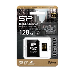 Silicon Power 128GB SD micro High Endurance (SDXC Class 10 UHS-I U1) memória kártya adapterrel