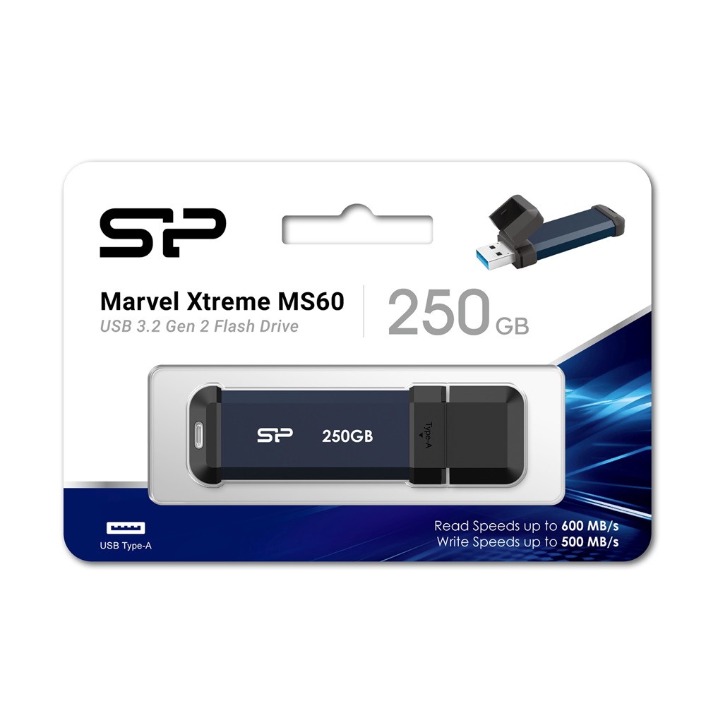 Silicon Power 250GB USB 3.2 Gen2 fekete Marvel Xtreme MS60 Flash Drive