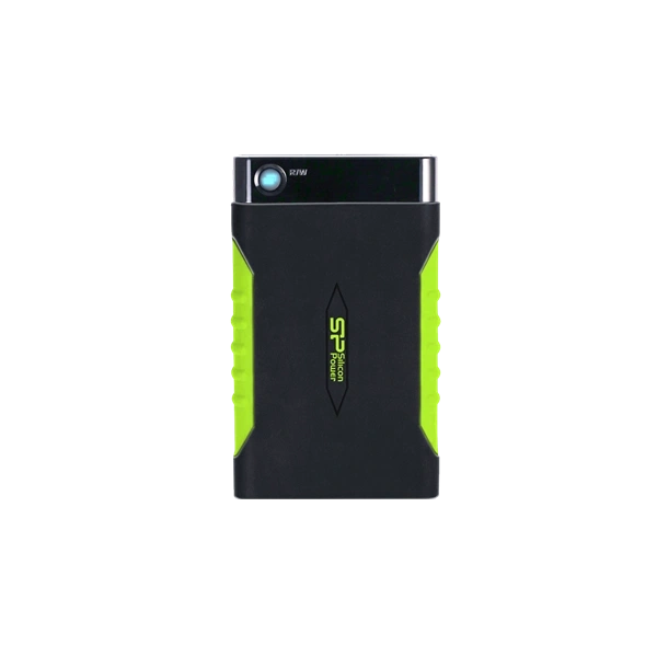 Silicon Power 2TB USB 3.2 Gen1 2,5" Armor A15 (SP020TBPHDA15S3K) fekete-zöld külső winchester