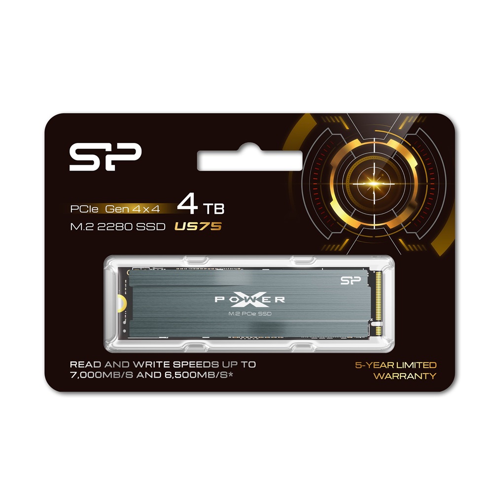 Silicon Power 4TB M.2 NVMe 2280 US75 (SP04KGBP44US75S5) SSD