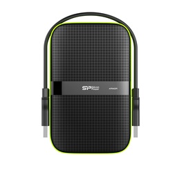 Silicon Power 5TB USB 3.2 Gen1 2,5" Armor A60 (SP050TBPHDA60S3K) fekete-zöld külső winchester