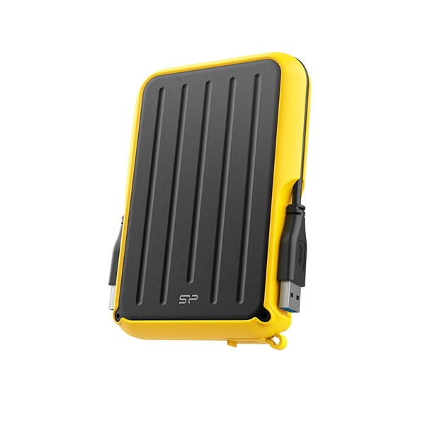 Silicon Power 2TB USB 3.2 Gen1 2,5" Armor A66 (SP020TBPHD66SS3Y) fekete-sárga külső winchester