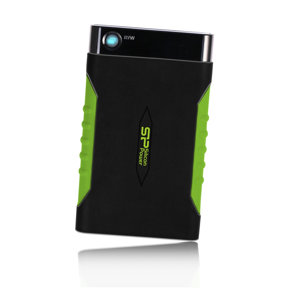 Silicon Power Armor A15 1TB USB3.0 fekete-zöld külső winchester