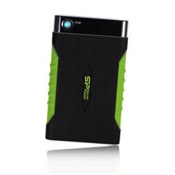 Silicon Power Armor A15 1TB USB3.0 fekete-zöld külső winchester