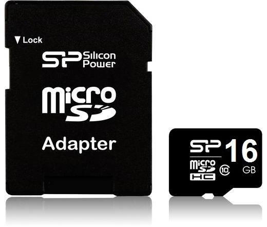 Silicon Power 32GB SD micro (SDHC Class 10) memóriakártya adapterrel