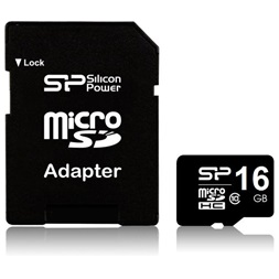 Silicon Power 32GB SD micro (SDHC Class 10) memóriakártya adapterrel