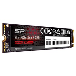 Silicon Power 1TB M.2 2280 PCIe Gen 3x4 NVMe UD80 (SP01KGBP34UD8005) SSD
