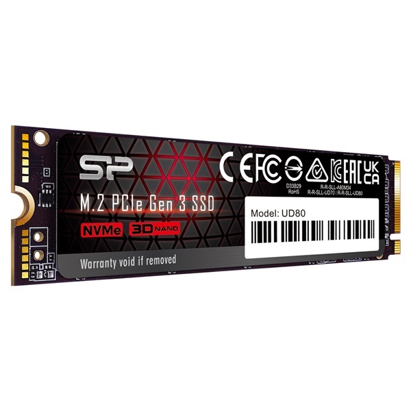 Silicon Power 1TB M.2 2280 PCIe Gen 3x4 NVMe UD80 (SP01KGBP34UD8005) SSD