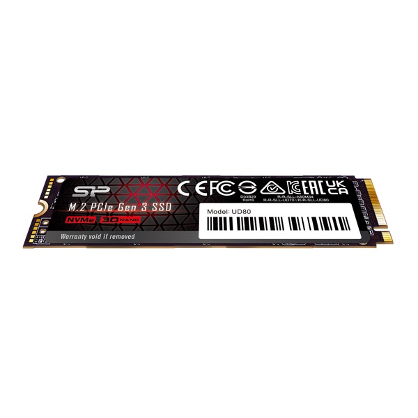Silicon Power 250GB M.2 2280 PCIe Gen 3x4 NVMe UD80 (SP250GBP34UD8005) SSD