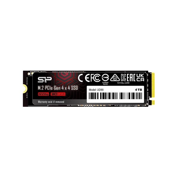 Silicon Power 4TB M.2 2280 PCIe Gen 4x4 NVMe UD90 (SP04KGBP44UD9005) SSD