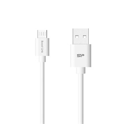 Silicon Power kábel, microUSB - USB, Boost Link LK30, 1M, 2.4A, fehér