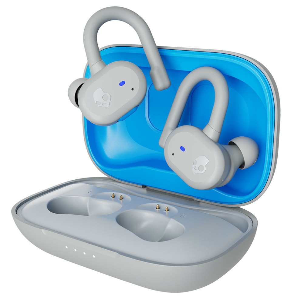 Skullcandy PUSH ACTIVE True Wireless Bluetooth szürke-kék sport fülhallgató