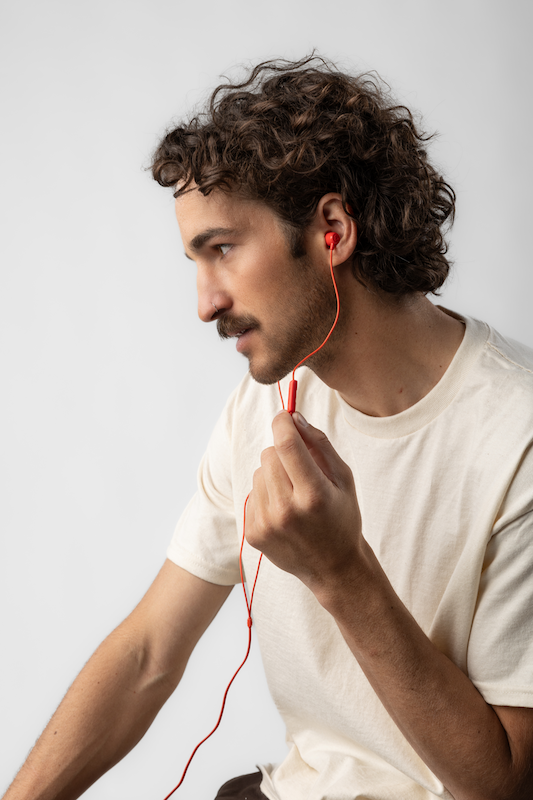 Skullcandy Jib USB-C vezetékes mikrofonos piros fülhallgató