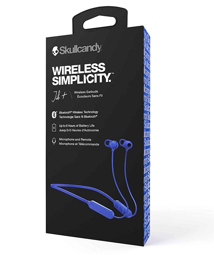 Skullcandy JIB+ Bluetooth nyakpántos kék-fekete fülhallgató