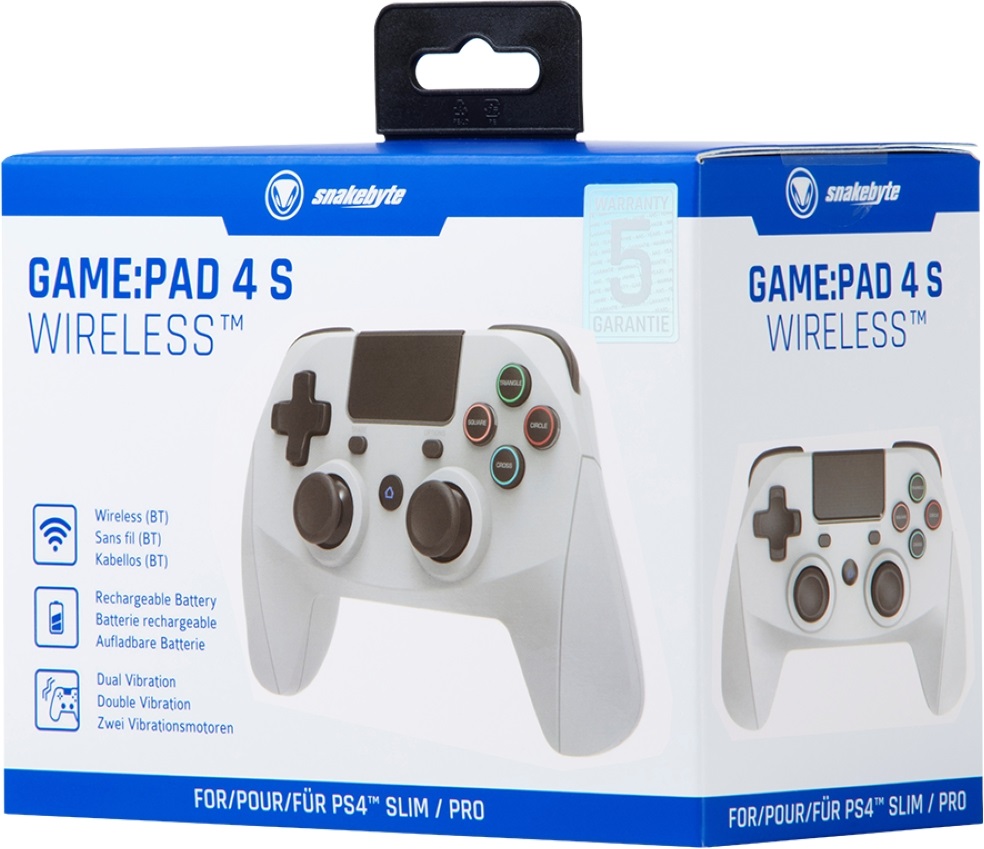 Snakebyte SB912757 GAME:PAD 4 S PlayStation 4 vezeték nélküli szürke kontroller