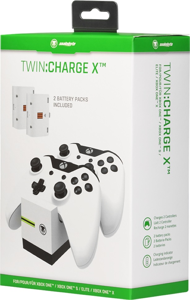 Snakebyte SB911743 Charge X Xbox One fehér dupla töltőállomás