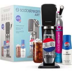 Sodastream SM  Art Black Pepsi megapack szódagép+patron+szénsavasító palack+Pepsi italkoncentrátum