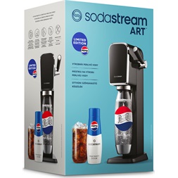 Sodastream SM  Art Black Pepsi megapack szódagép+patron+szénsavasító palack+Pepsi italkoncentrátum