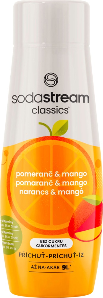 Sodastream SY narancs&mangó zero 440ml DRS egyutas visszaváltási díjas szörp
