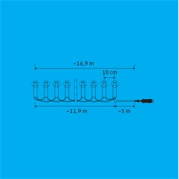 Somogyi LEDS120DV iSparkle 120 LED/SMART/RGB/IP44 LED-es gömb karácsonyi fényfüzér