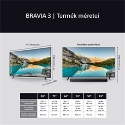 Sony 43" Bravia 3 K43S35BP 4K UHD Smart LED TV
