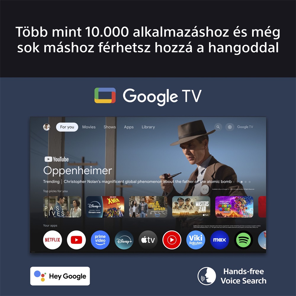Sony 43" Bravia 3 K43S35BP 4K UHD Smart LED TV (Újracsomagolt)
