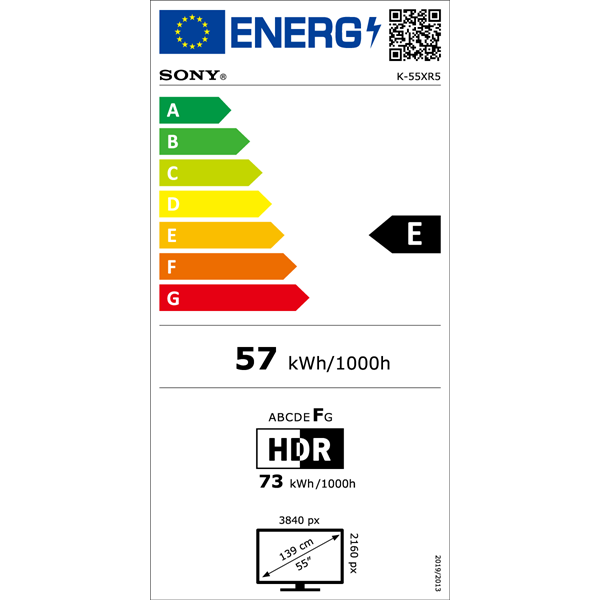 Sony 55" Bravia 5 K55XR55B 4K UHD Smart Mini LED TV