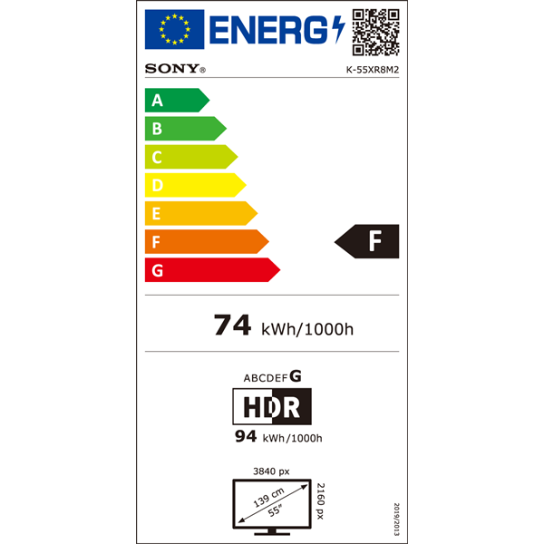 Sony 55" Bravia 8 II K55XR8M25BP 4K UHD Smart QD-OLED TV