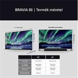 Sony 55" Bravia 8 II K55XR8M25BP 4K UHD Smart QD-OLED TV
