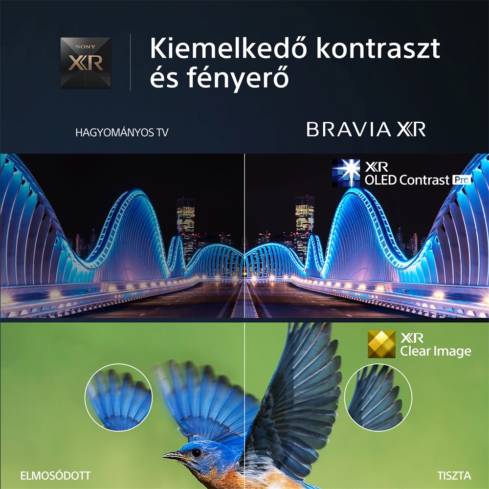 Sony 55" XR55A80LAEP 4K UHD Smart OLED TV (Újracsomagolt)