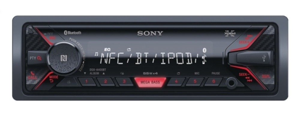 Sony DSXA410BT Bluetooth/USB/MP3 lejátszó autóhifi fejegység (Újracsomagolt)