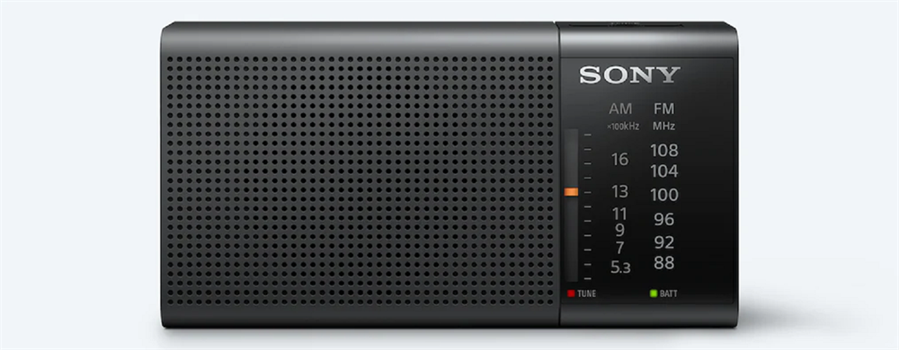 Sony ICFP37 FM/AM elemes fekete kisrádió