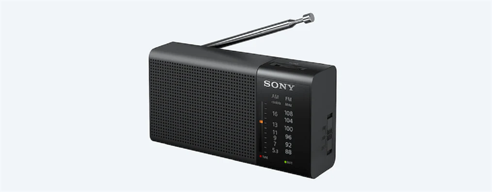 Sony ICFP37 FM/AM elemes fekete kisrádió