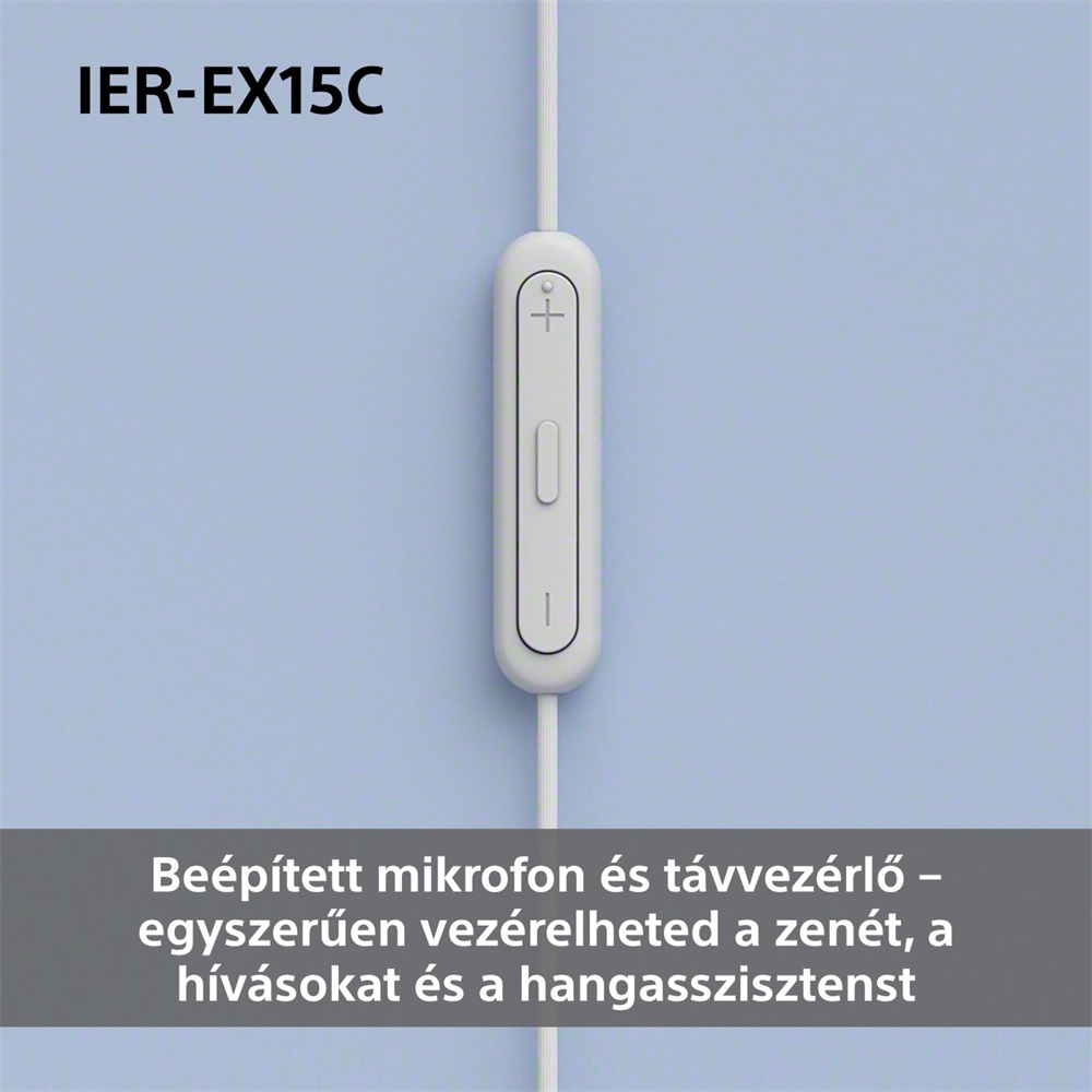 Sony IEREX15CB.CE7 USB Type-C vezetékes mikrofonos fekete fülhallgató