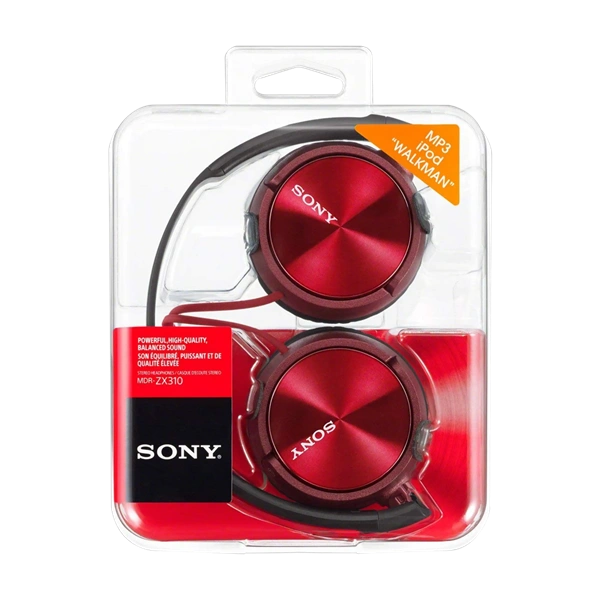 Sony MDRZX310APR.CE7 mikrofonos piros fejhallgató