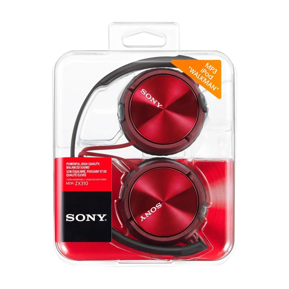 Sony MDRZX310APR.CE7 mikrofonos piros fejhallgató