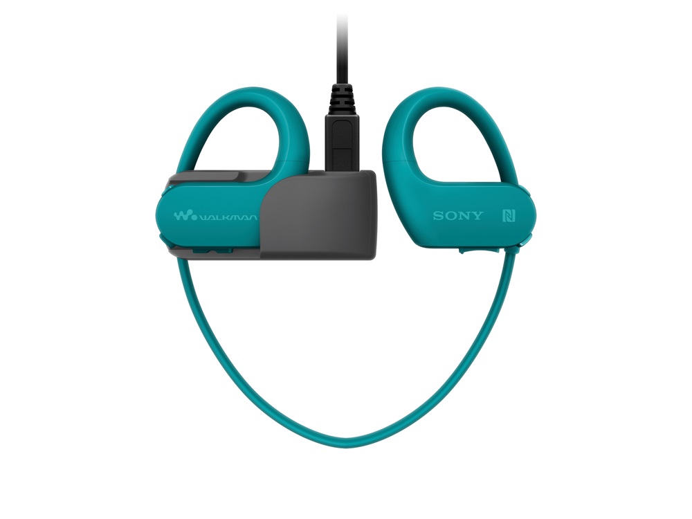 Sony NWWS623L Bluetooth kék sport fülhallgató headset és 4GB MP3 lejátszó