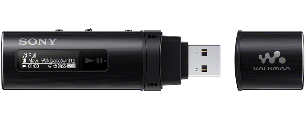Sony NWZB183FB.CEW fekete MP3 lejátszó FM rádióval