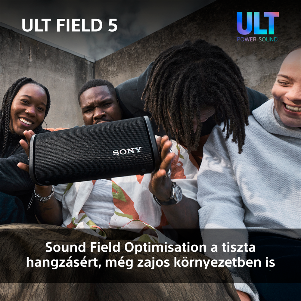 Sony ULT Field 5 fekete Bluetooth hagnszoró