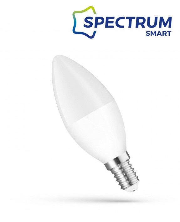 SpectrumLED 5W/410Lm/CCT+DIM/IP20/E14 WiFi LED gyertya led fényforrás