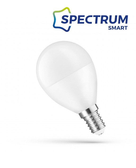 SpectrumLED 5W/420Lm/CCT+DIM/IP20/E14 WiFi LED kisgömb led fényforrás