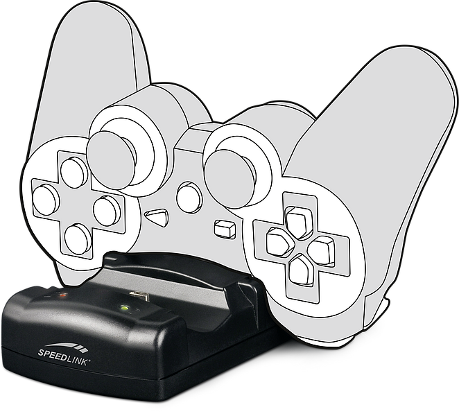 Speedlink SL-440001-BK Jazz USB Charger PS3 töltőállomás