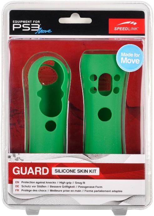 Speedlink SL-4319-SGN PS3 Move Guard Silicone Skin Kit zöld védőtok szett
