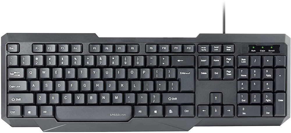 Speedlink SCRIPSI magyar kiosztású billentyűzet (SL-640003-BK-HU)